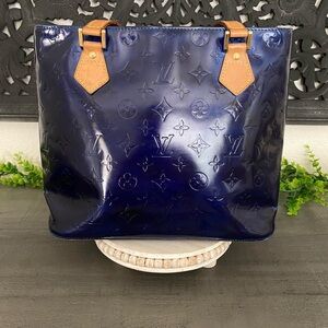 Authentic Louis Vuitton Monogram Large Vernis Houston Tote